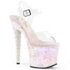 Pleaser - UNICORN708LG KnöchelriemenSandale, Poledance Schuhe - Pole dance schuhe - Transparent Product image